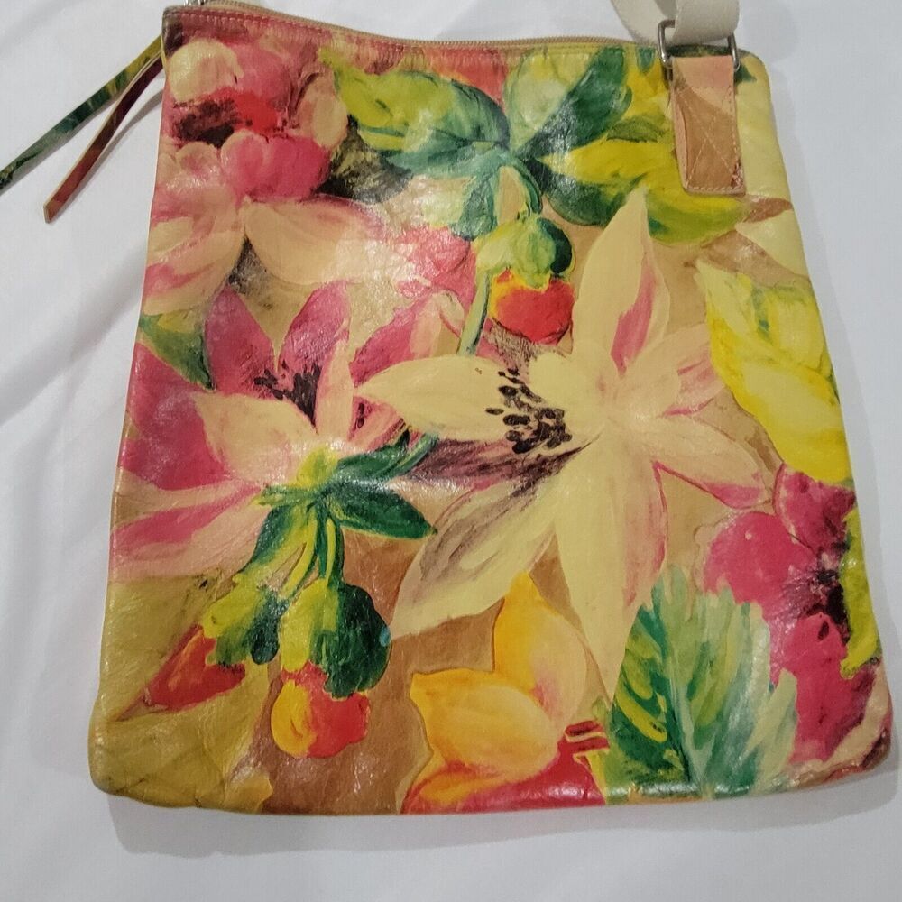 Maurizio Taiuti Tropical Crossbody Bag Purse Adjustable Strap Floral - Picture 14 of 16